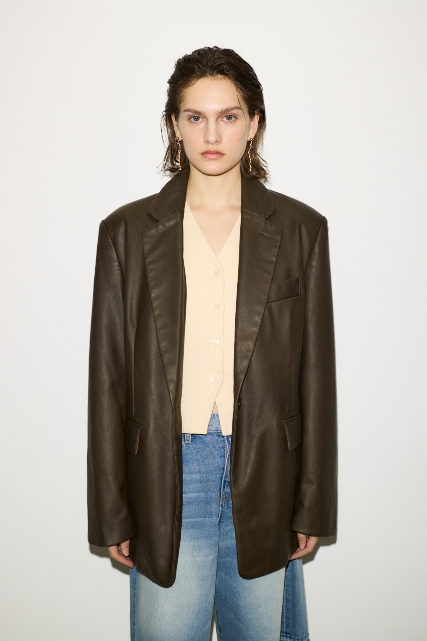 THROW by SLY | 【THROW】F／LEATHER BOXY ジャケット (ジャケット