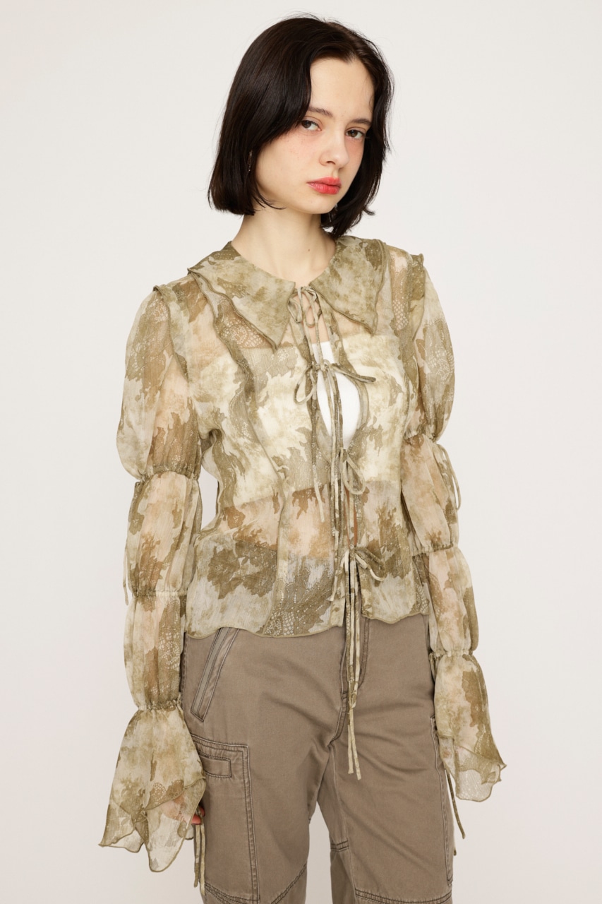 SLY | BLEEDING SHEER DUMPLING ブラウス (シャツ・ブラウス ) |SHEL