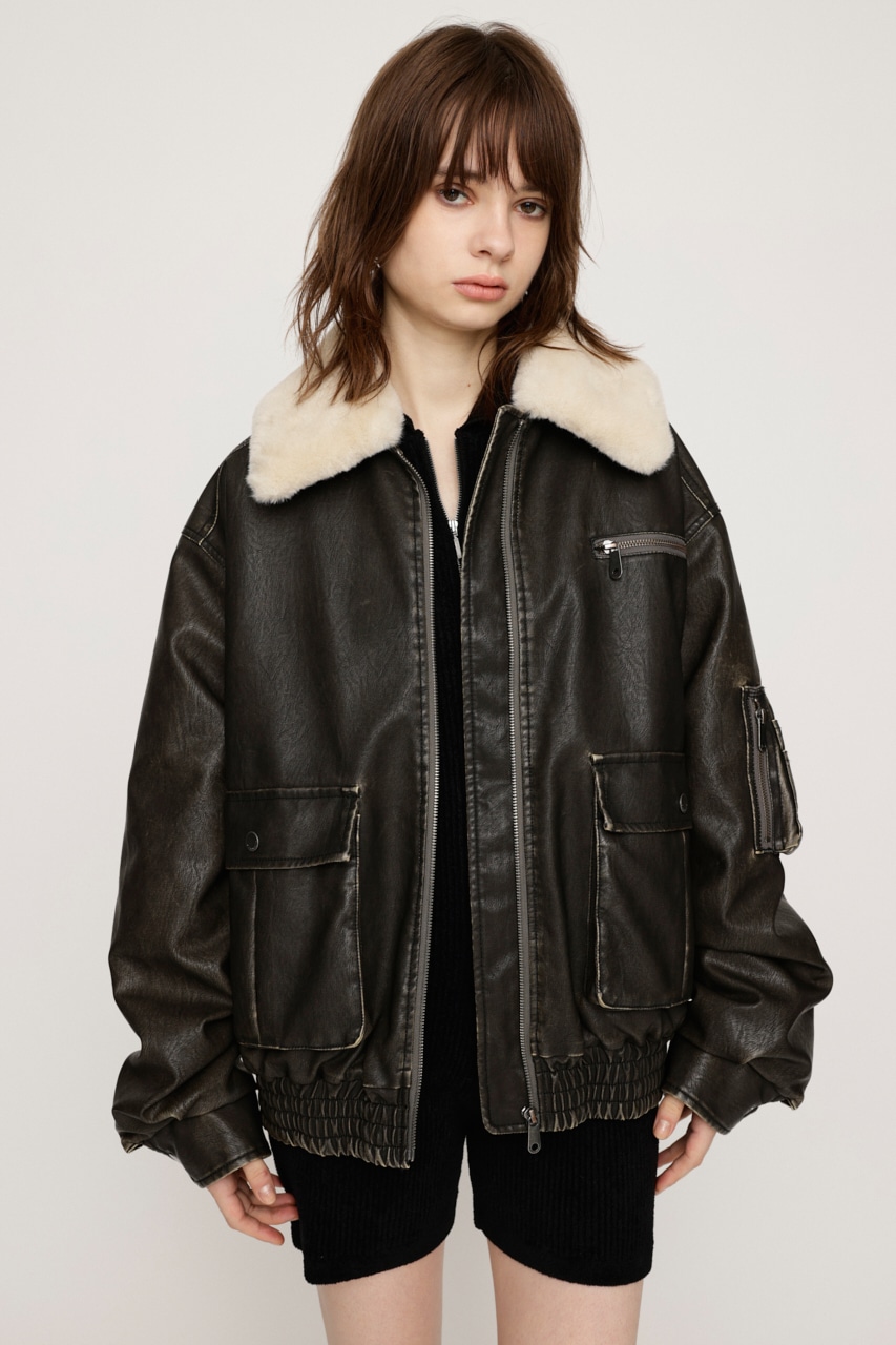 SLY | VINTAGE F／LEATHER S／ブルゾン (ブルゾン ) |SHEL'TTER WEBSTORE
