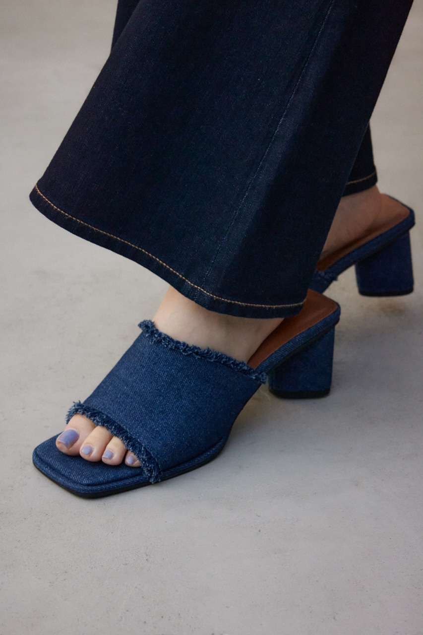 AZUL BY MOUSSY | フリンジデニムミュールサンダル (サンダル ) |SHEL