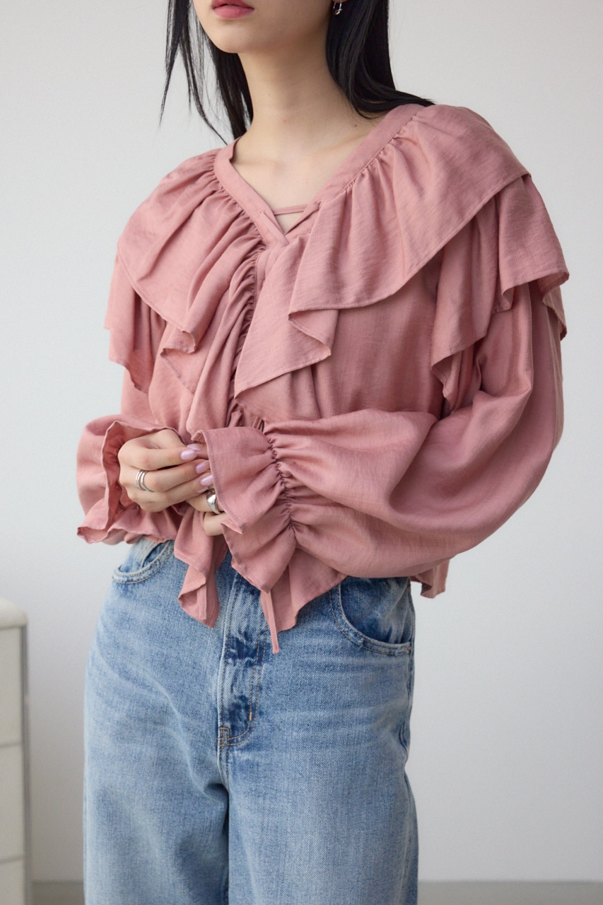 AZUL BY MOUSSY | ラッフルフリルブラウス (シャツ・ブラウス ) |SHEL