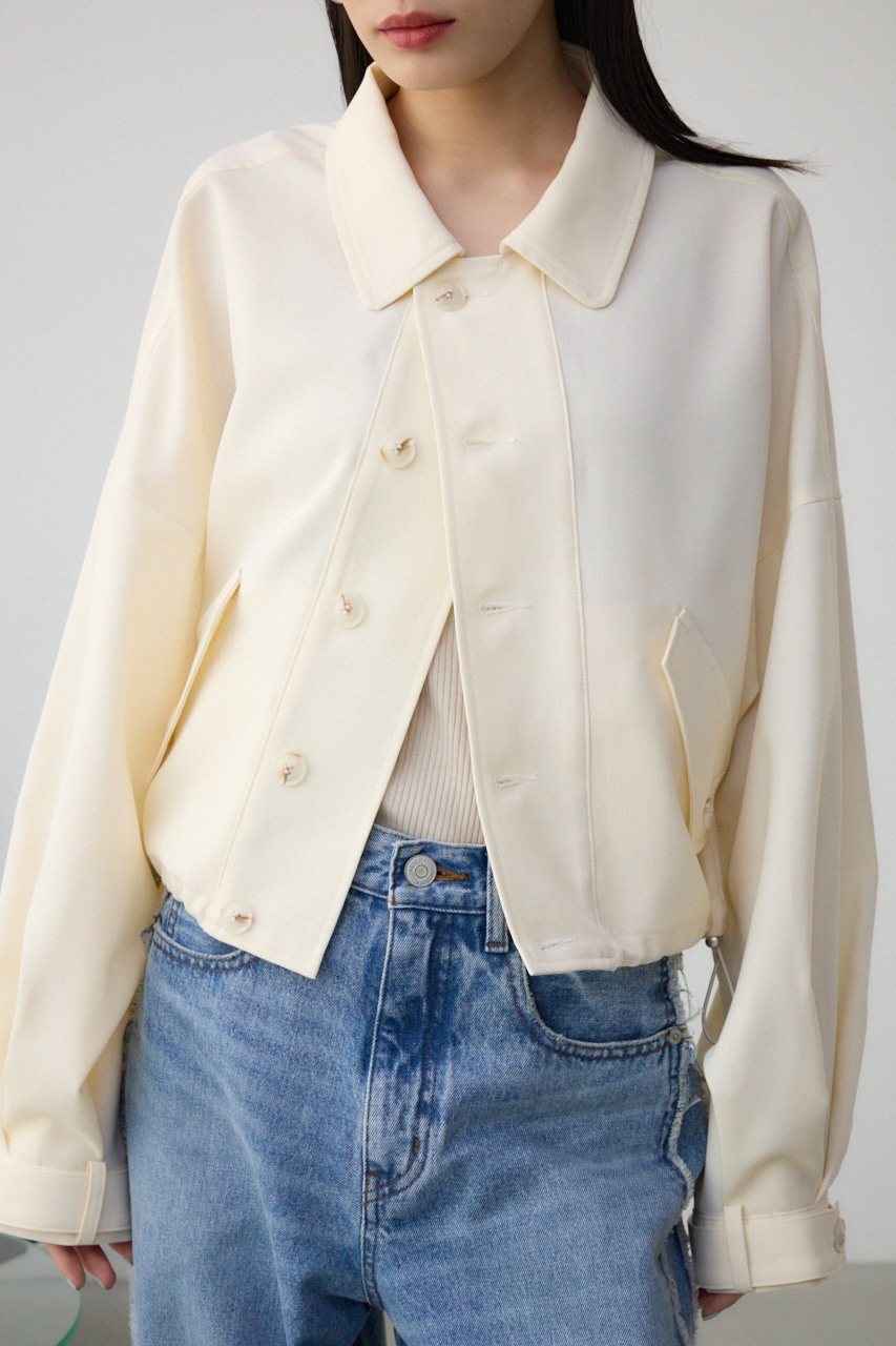 AZUL BY MOUSSY | ボリュームスリーブクロップドシャツブルゾン