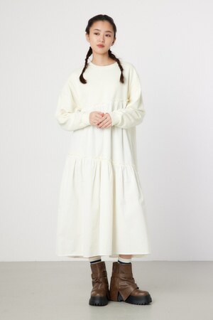 RODEO CROWNS WIDE BOWL | ピグメント布帛ドッキングワンピース