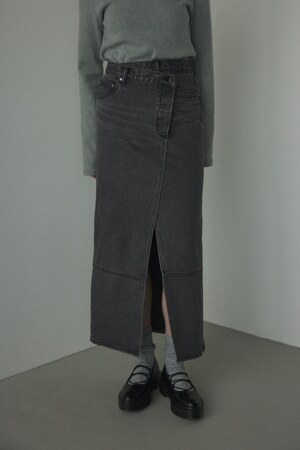BLACK BY MOUSSY | denim wrap skirt (スカート ) |SHEL'TTER WEBSTORE