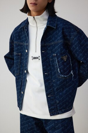 AZUL BY MOUSSY | AZUL DENIMロゴプレートジャケット (デニム