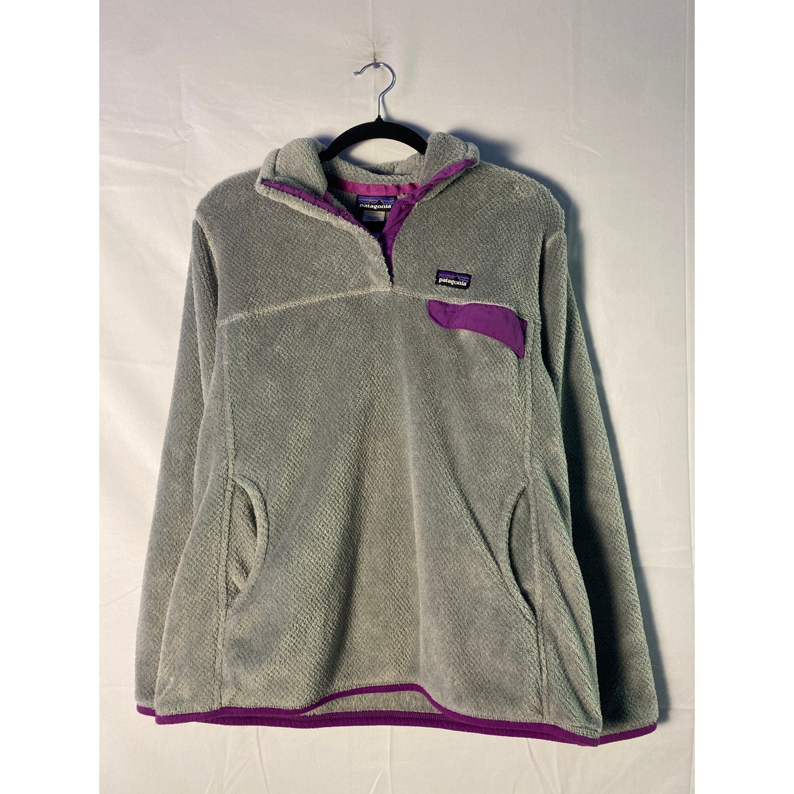 Patagonia Soft Fleece Re-Tool Snap-T Pullover Jacket Gray