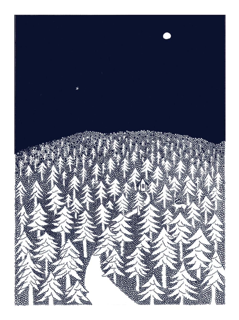 Poster HOUSE IN THE FOREST 26 A3 | サステナブルショップ エ