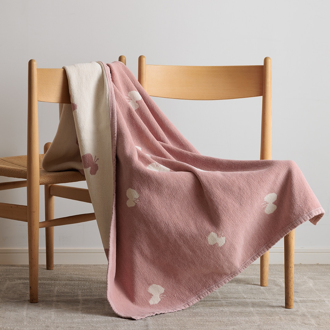 KLIPPAN/クリッパン シュニールコットン ハーフブランケット CHOUCHO