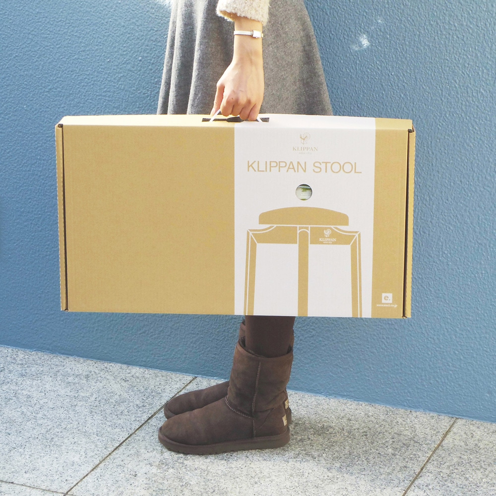 KLIPPAN/クリッパン スツール シャーンスンド ライトブルー SSサイズ