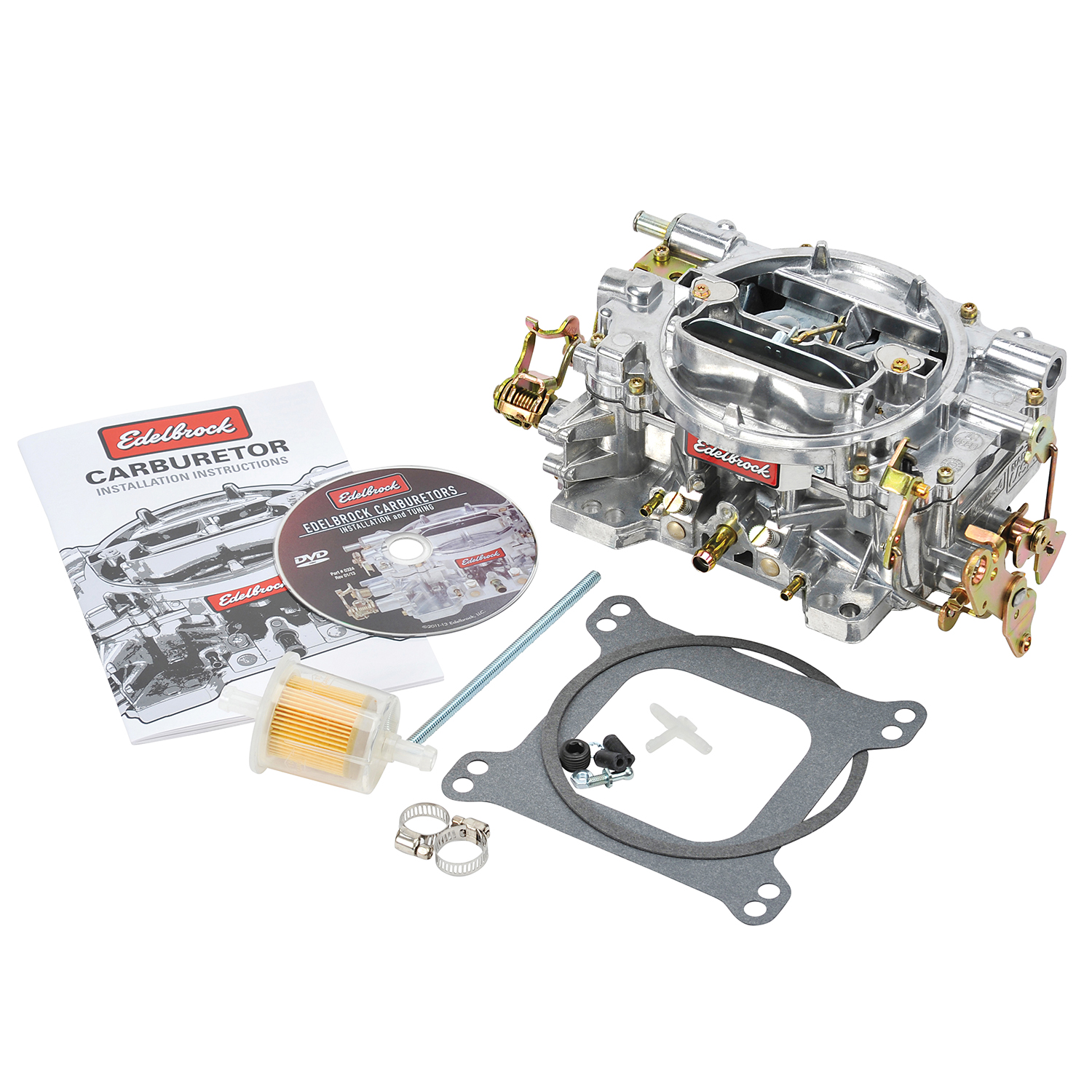 Performer Carburetor #1407 750 CFM With Manual Choke, Satin Finish