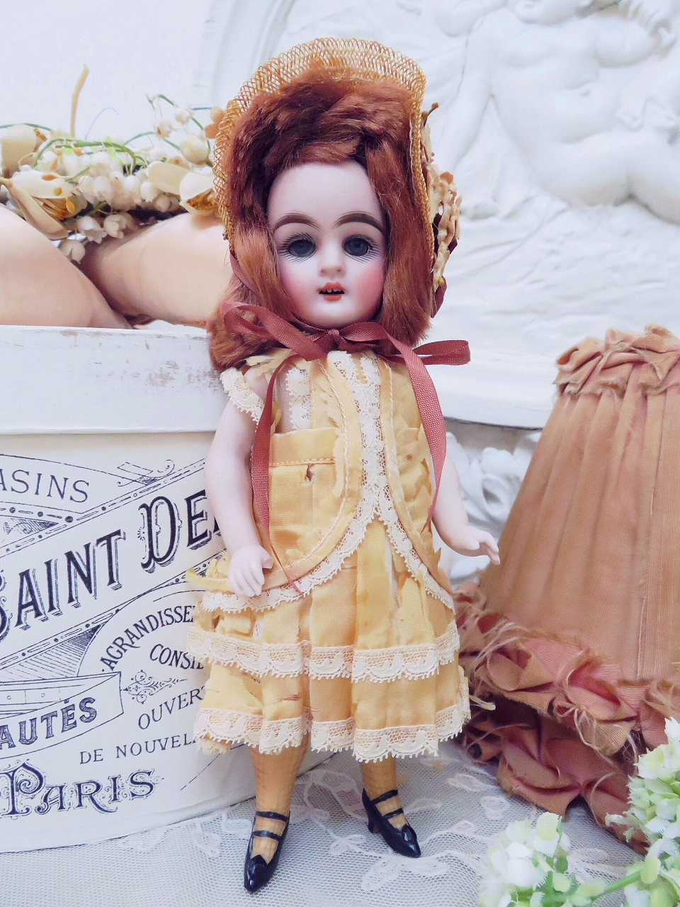 超絶美人のフレンチミニョネットドール - 薔薇と天使のアンティーク
