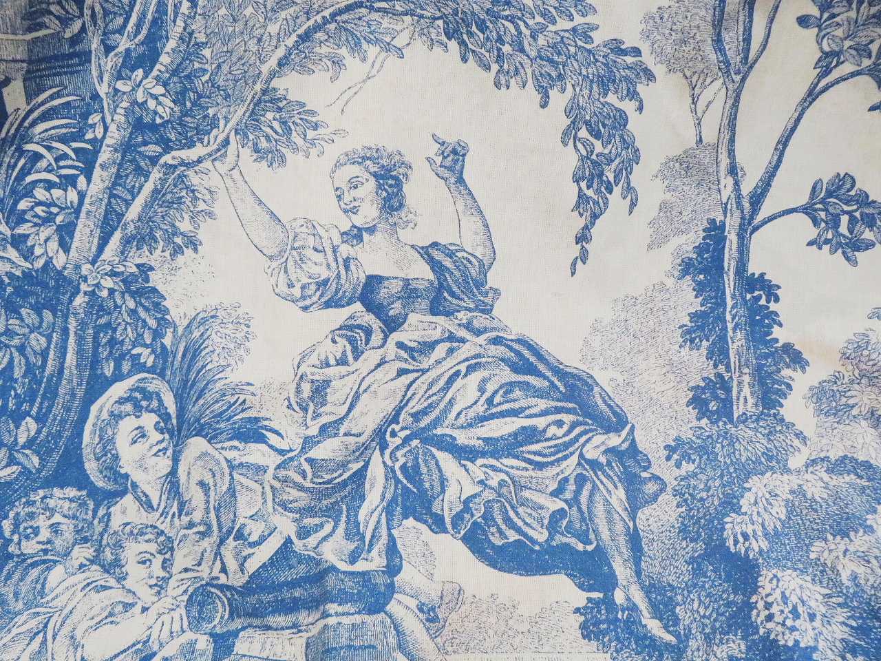 華麗 トワルドジュイ カーテン ペア（在庫2組/残り0） - 薔薇と天使の