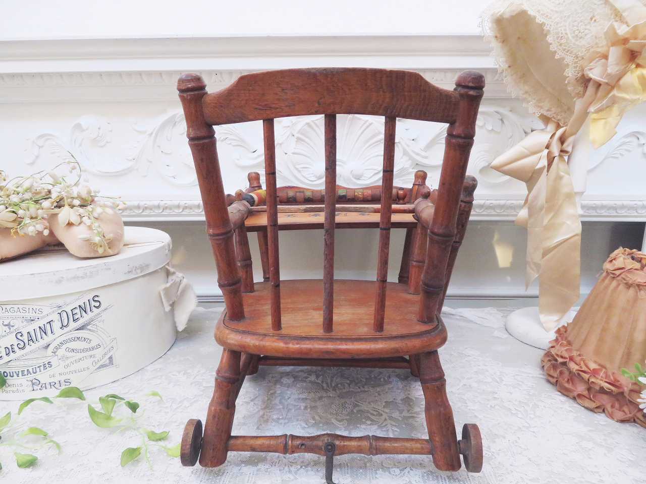 ドール用 木製フォールディングチェア - 薔薇と天使のアンティーク