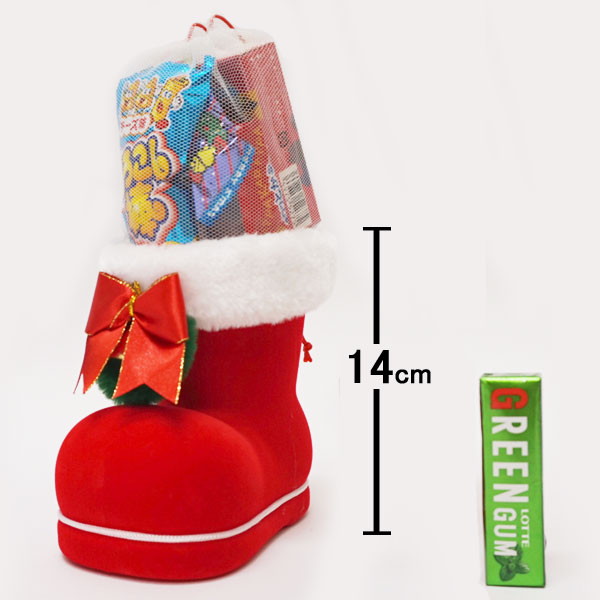 サンタお菓子ブーツ 10個 ブーツ高14cm～【クリスマス・プレゼント