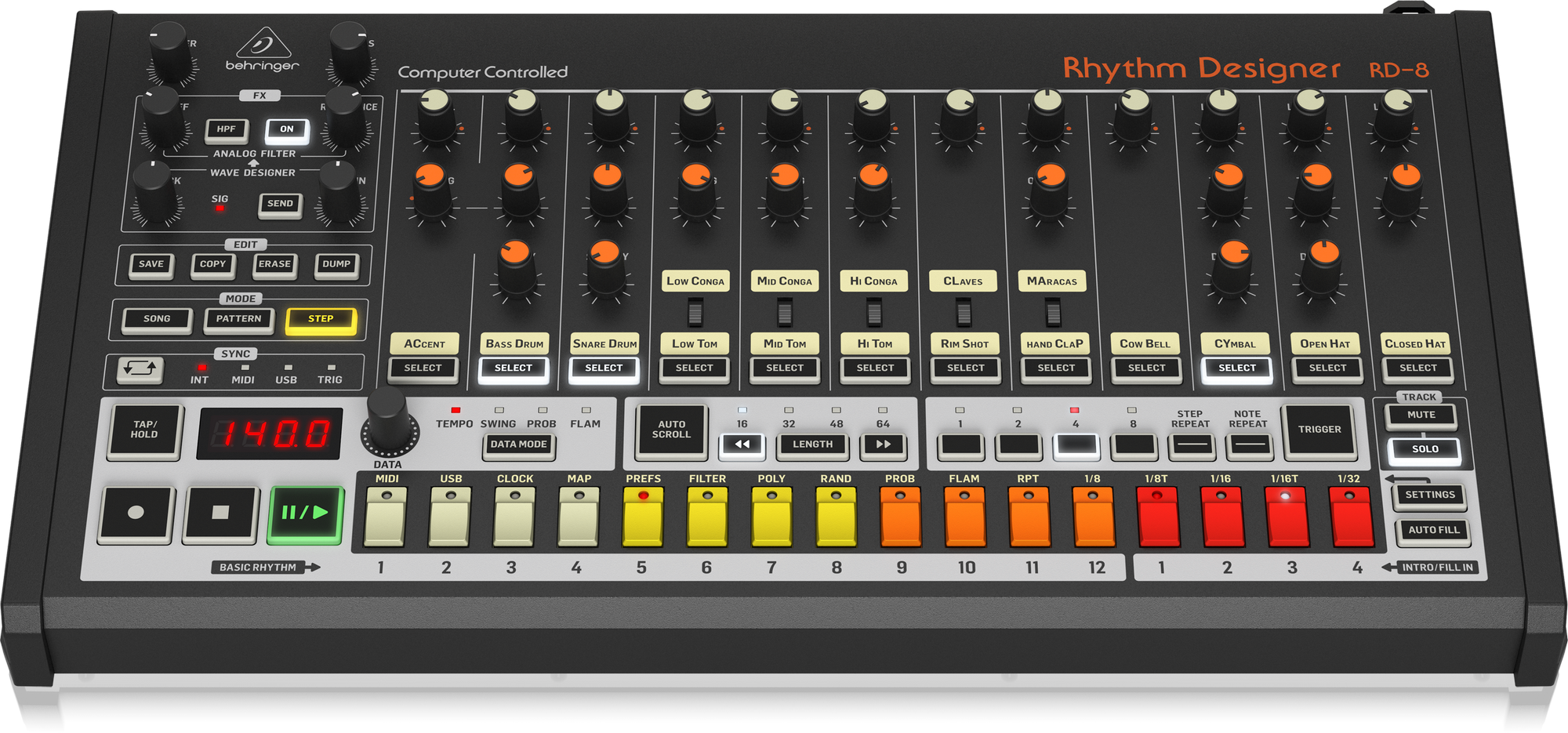 RHYTHM DESIGNER RD-8 - 製品一覧 - ベリンガー公式ホームページ