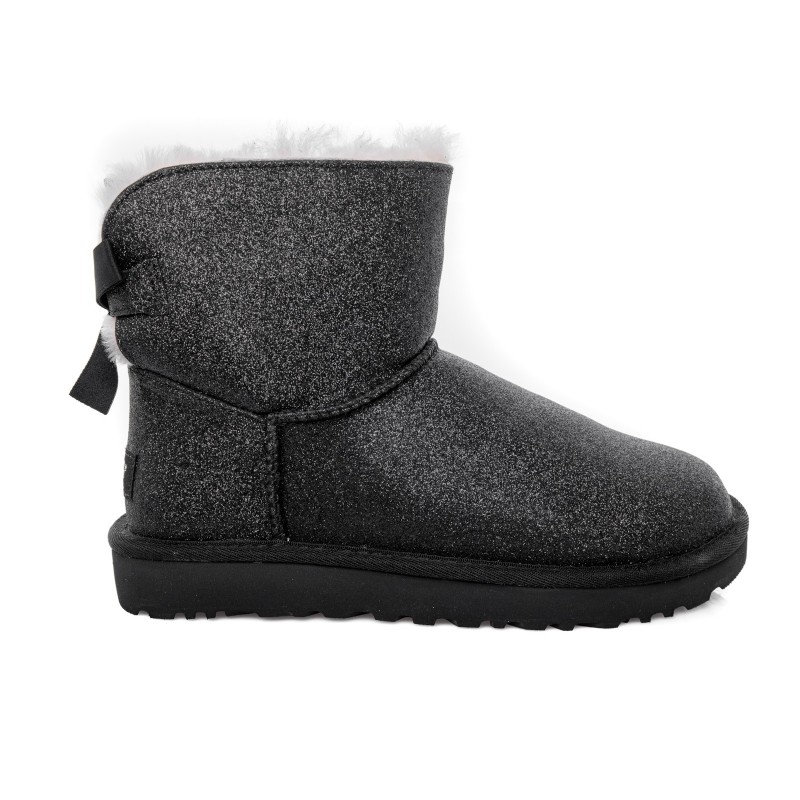 Sale UGG Mini Bailey Bow SPARKLE Boot Sparkle Black -10% Off Elsa