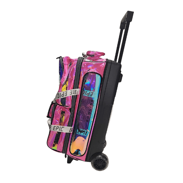 Epic 3 Ball Triple Luminous Hot Pink Holo Bowling Bag - Epic