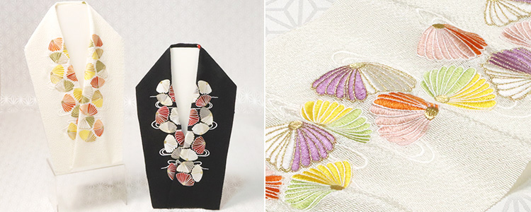 刺繍半襟 鞠菊｜京都の着物和装小物 ゑり正