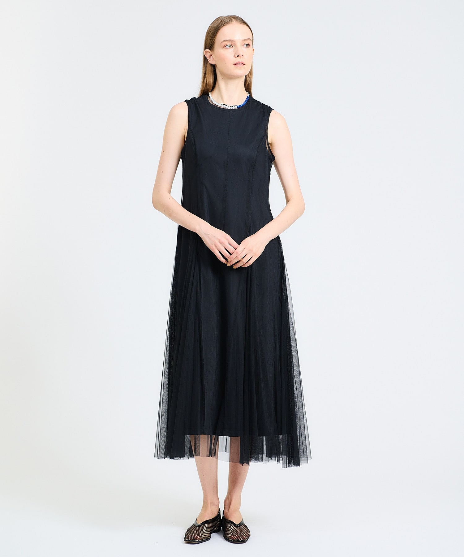 Chika Kisada / ノースリーブチュールワンピース｜ESTNATION ONLINE