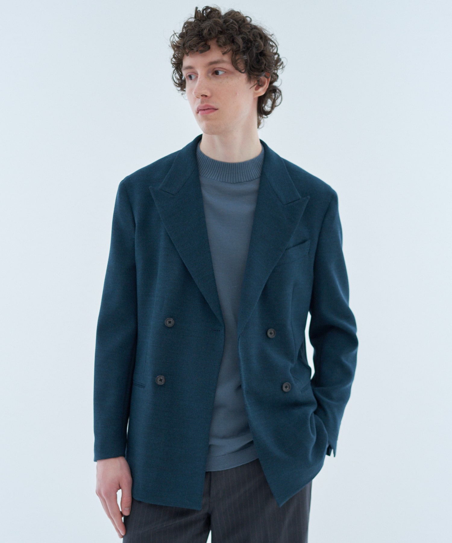 ESTNATION / ウールバスケット ダブルブレストジャケット｜ESTNATION