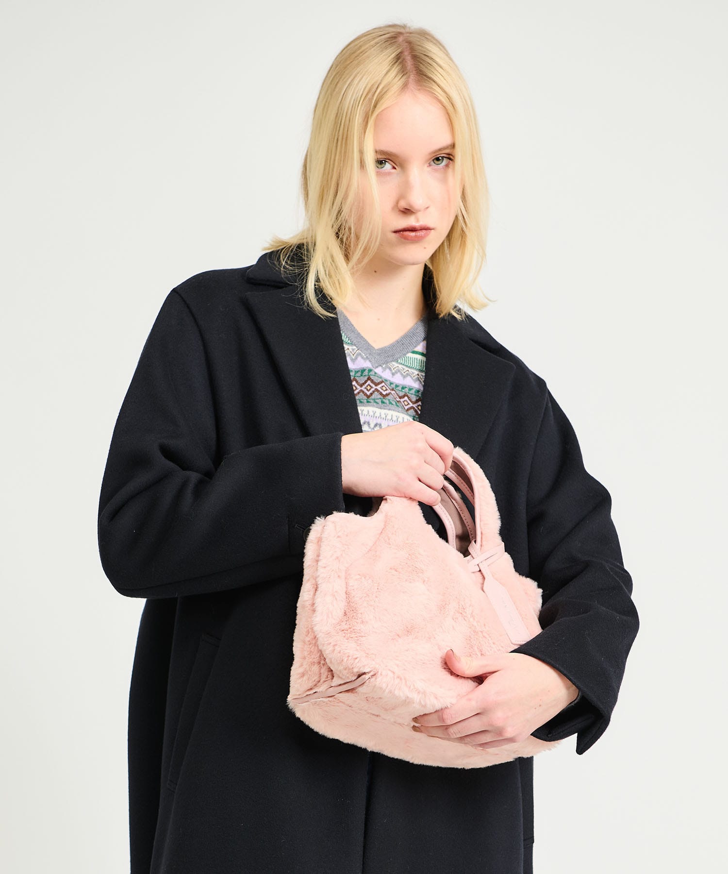 3.1 phillip lim / フェイクファー ミニマーケットトート｜ESTNATION