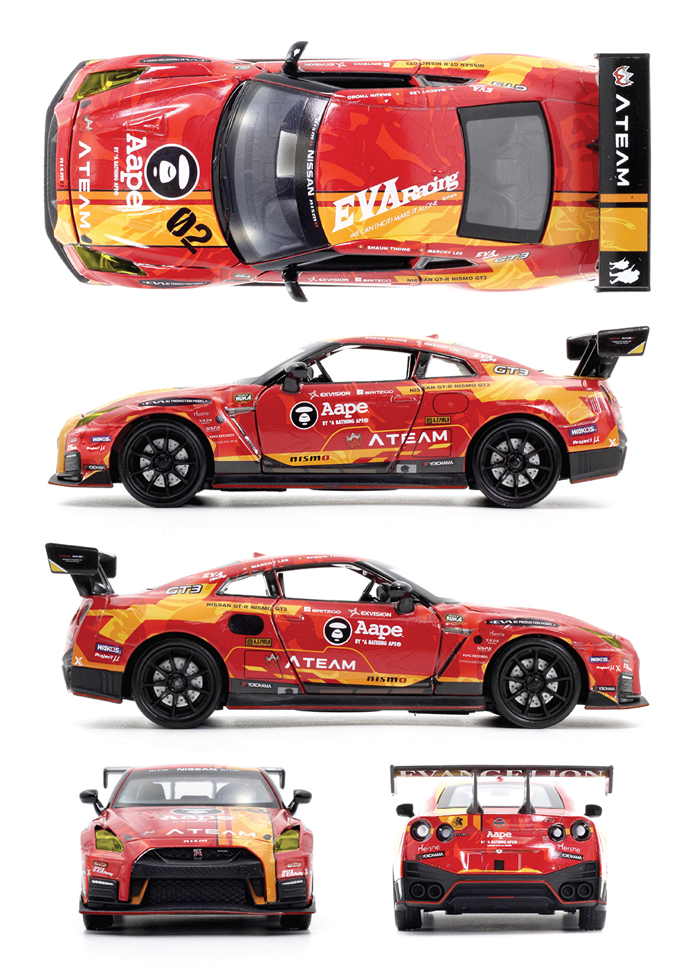 POPRACEより、エヴァンゲリオンレーシングのGT-Rが多彩なギミック満載