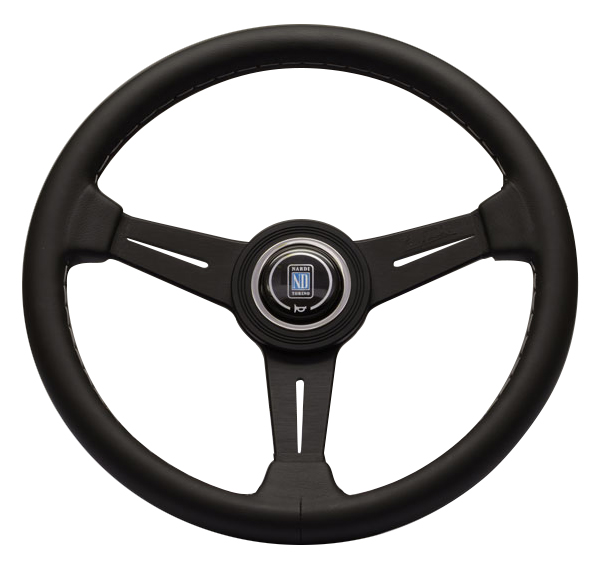 Evasive Motorsports: Nardi Classic - 340mm (Black Leather w/ Grey