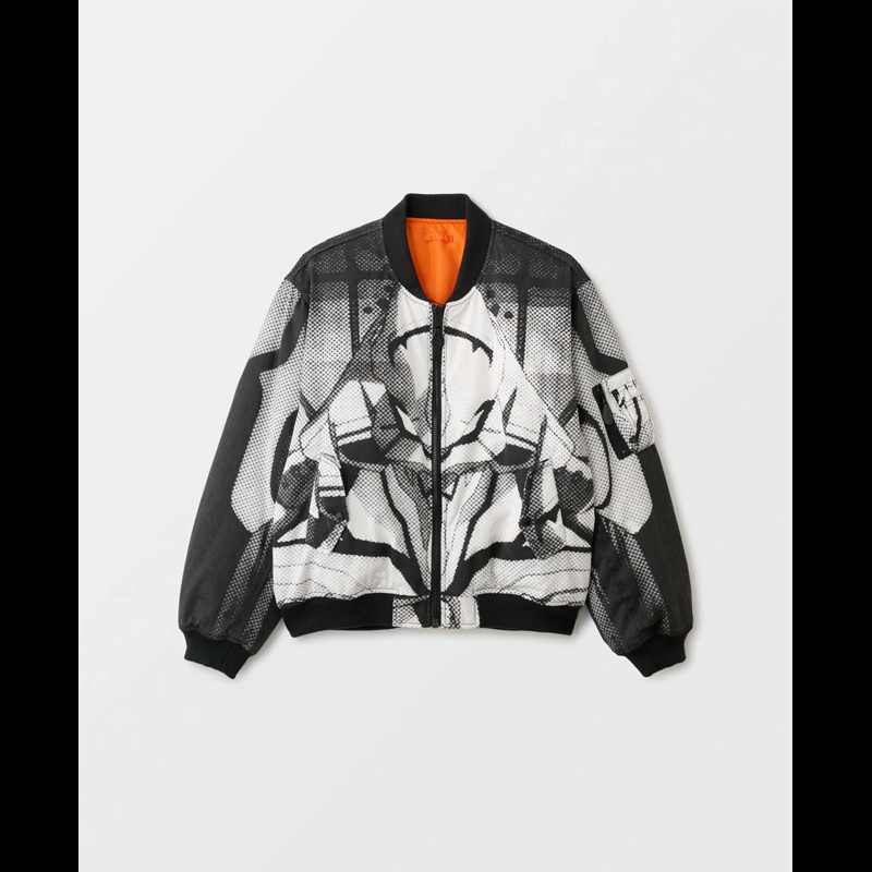 F.M.C.D. x EVANGELION】DOUBLE FACE PADDED BOMBER JACKET VINTAGE