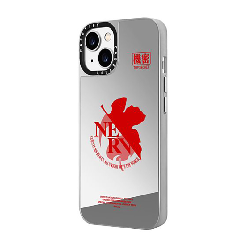 CASETiFYxEVA】NERV Logo MagSafe 対応ミラーケース（シルバー