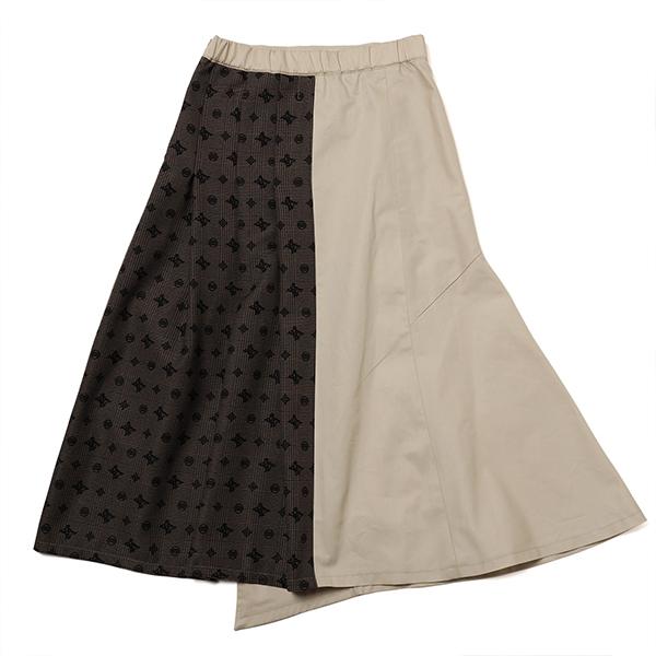 FLOWER by RADIO EVA 040】Check on EVA Trench Skirt/BEIGE