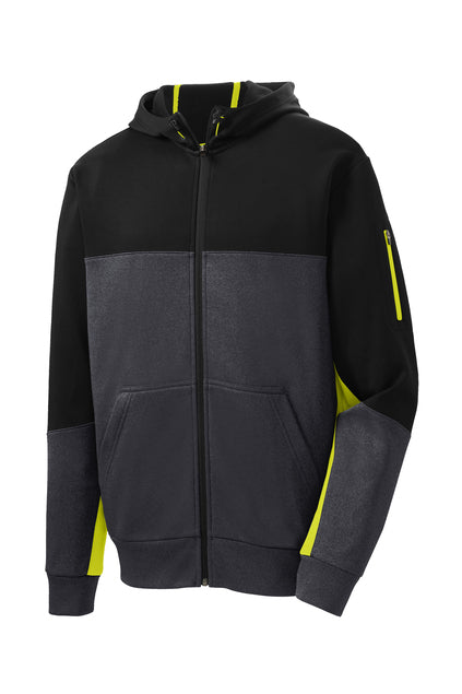 Winter Special Sport-Tek® Tech Fleece Color block Full-Zip Hooded