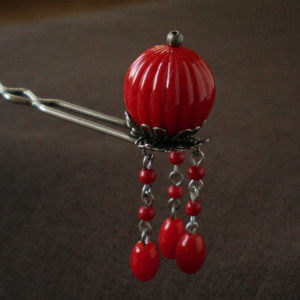 アンティーク紅珊瑚風かんざし | FourSeason雑貨テイストの