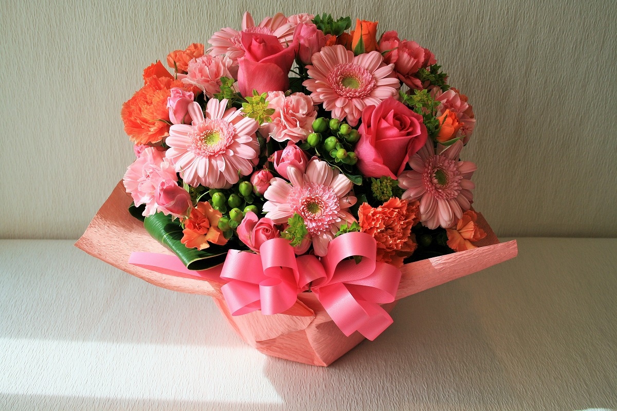 ARSOA Fresh Flower Set ピンク+オレンジ【おまとめ】 ARSOA Fresh