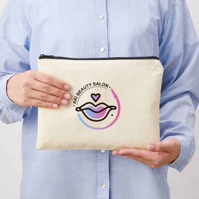 キャンバスフラットポーチ（L）[MARKLESS STYLE TR-0895]｜オリジナル