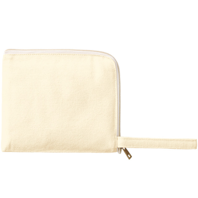 キャンバスL字ファスナーフラットポーチ（S）[MARKLESS STYLE TP-0007