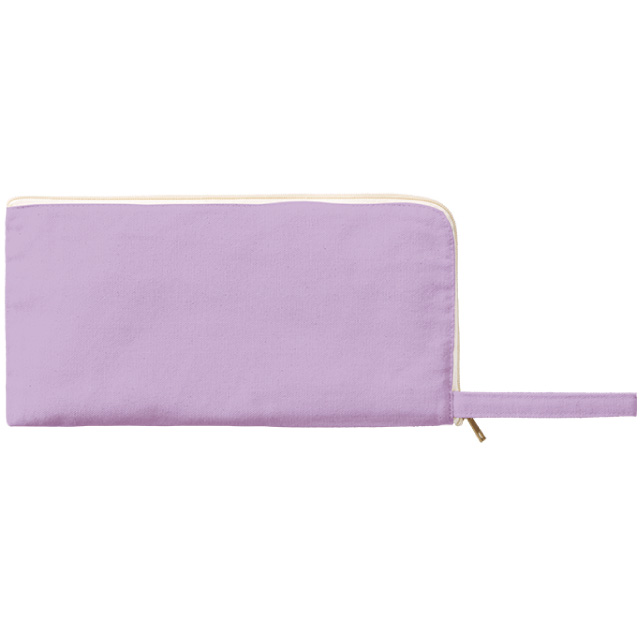 キャンバスL字ファスナーフラットポーチ（M）[MARKLESS STYLE TP-0008