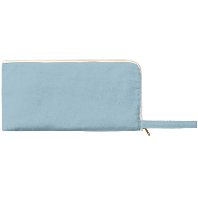 キャンバスL字ファスナーフラットポーチ（M）[MARKLESS STYLE TP-0008