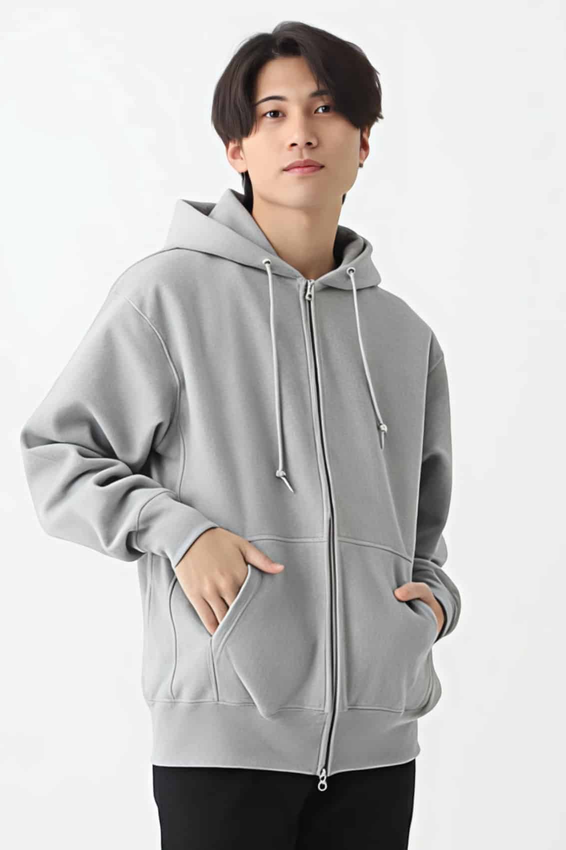 ベーシックリラックスジップパーカー[United Athle 5762]｜オリジナル