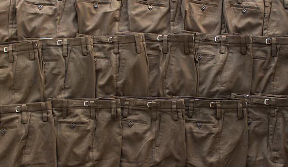 DEADSTOCK】90-00s British Army All Ranks Barrack Dress Trousers