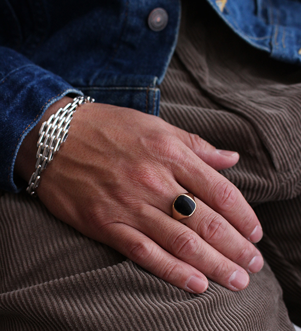 VINTAGE】70-80s Vintage UK 9k Gold Ring.コツコツと集めていた