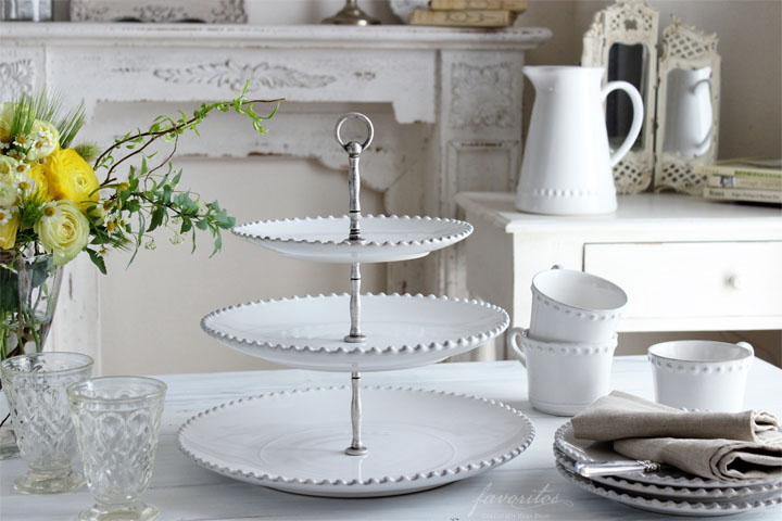 送料無料】COSTA NOVA（コスタノバ） ｜PEARL（パール） 3段ケーキスタンド