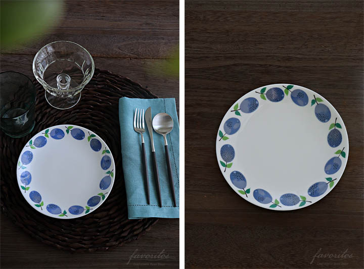 復刻版】Gustavsberg(グスタフスベリ)｜Prunus(プルーヌス) プレート 18cm