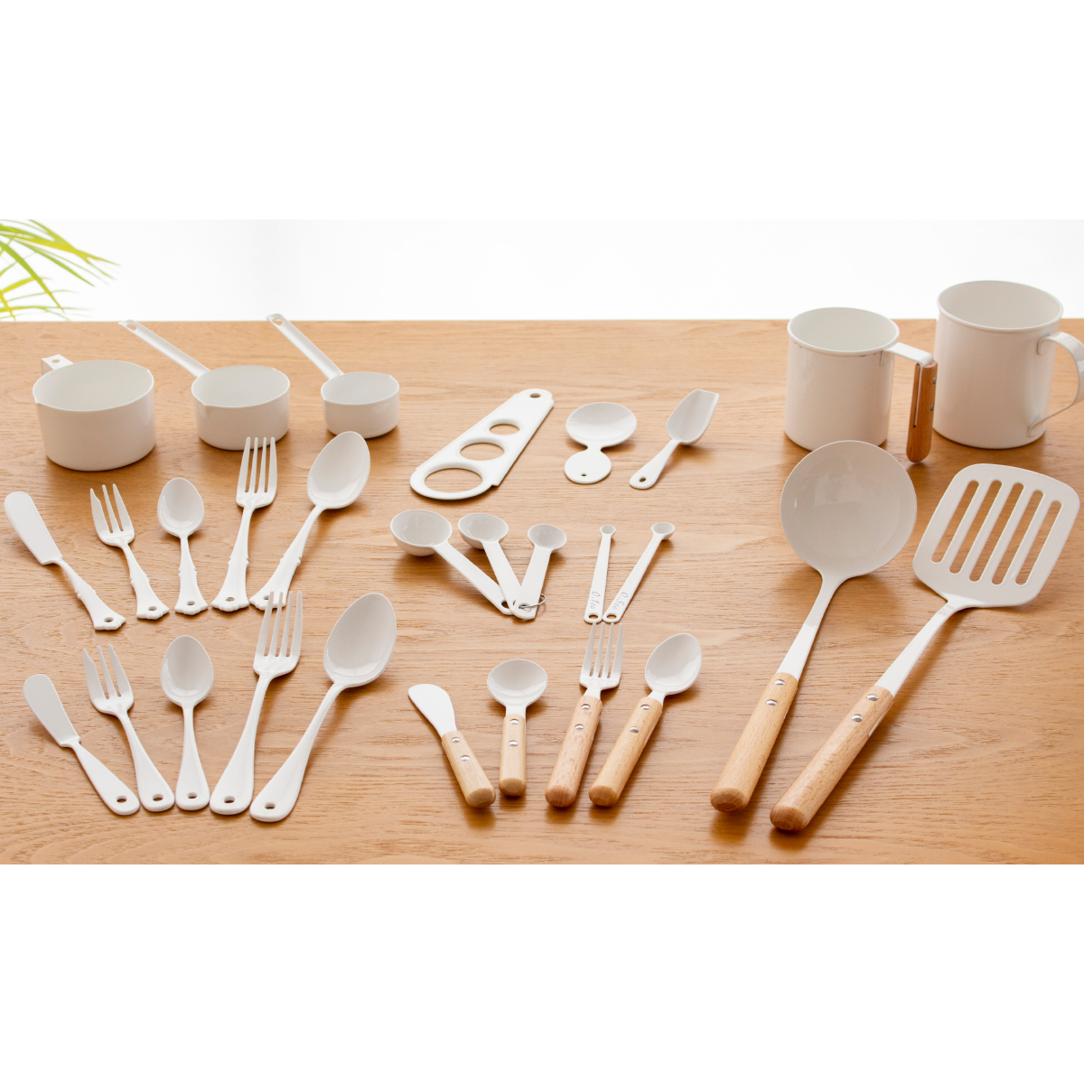 ミニカラシスプーン 薬味スプーン 琺瑯 ホーロー カトラリー Blanc