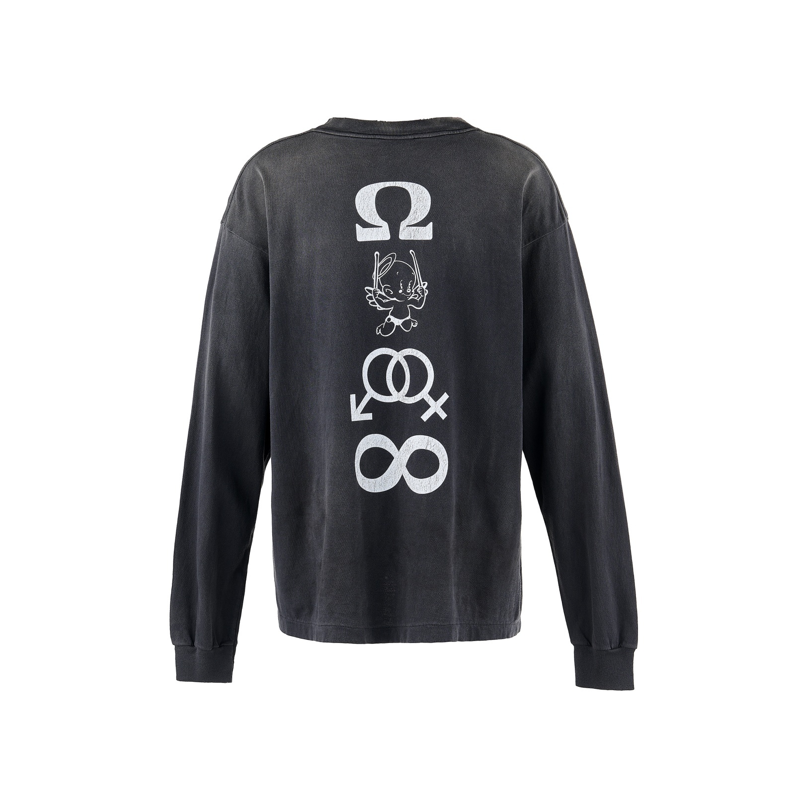 SAINT Mxxxxxx (CANDLE LS TEE) BLACK - FAMLEST