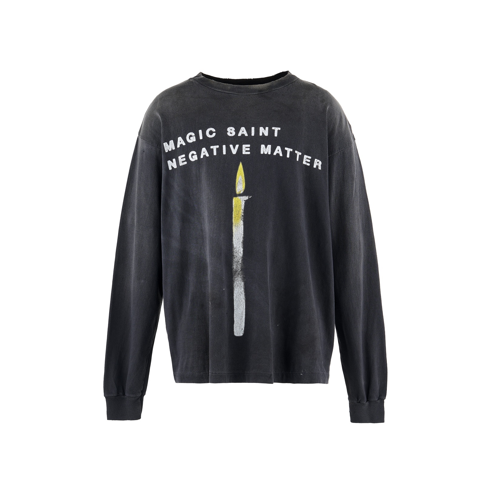 SAINT Mxxxxxx (CANDLE LS TEE) BLACK - FAMLEST