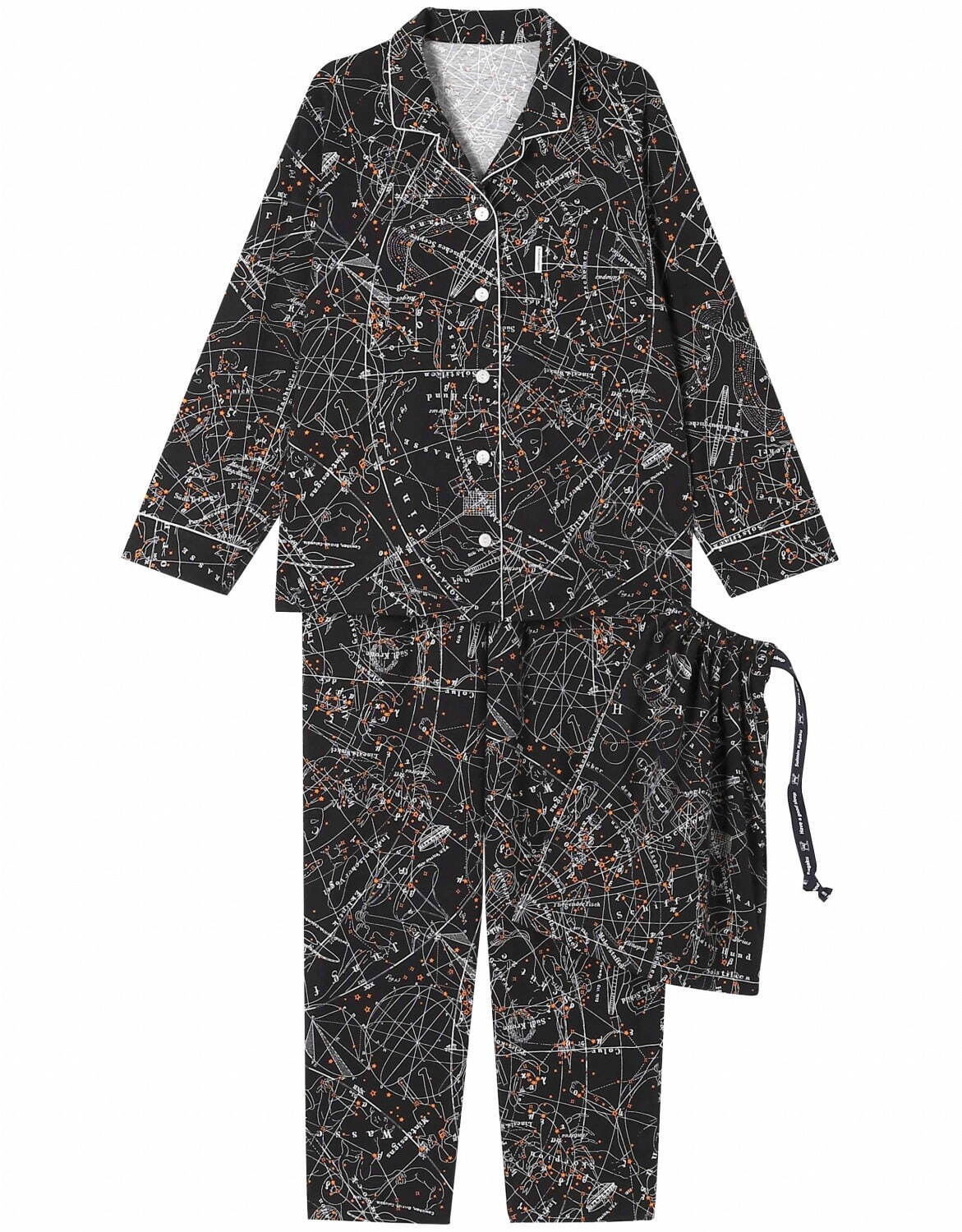 ワコール 睡眠科学×ミントデザインズ“ドール柄”星座の「天体図