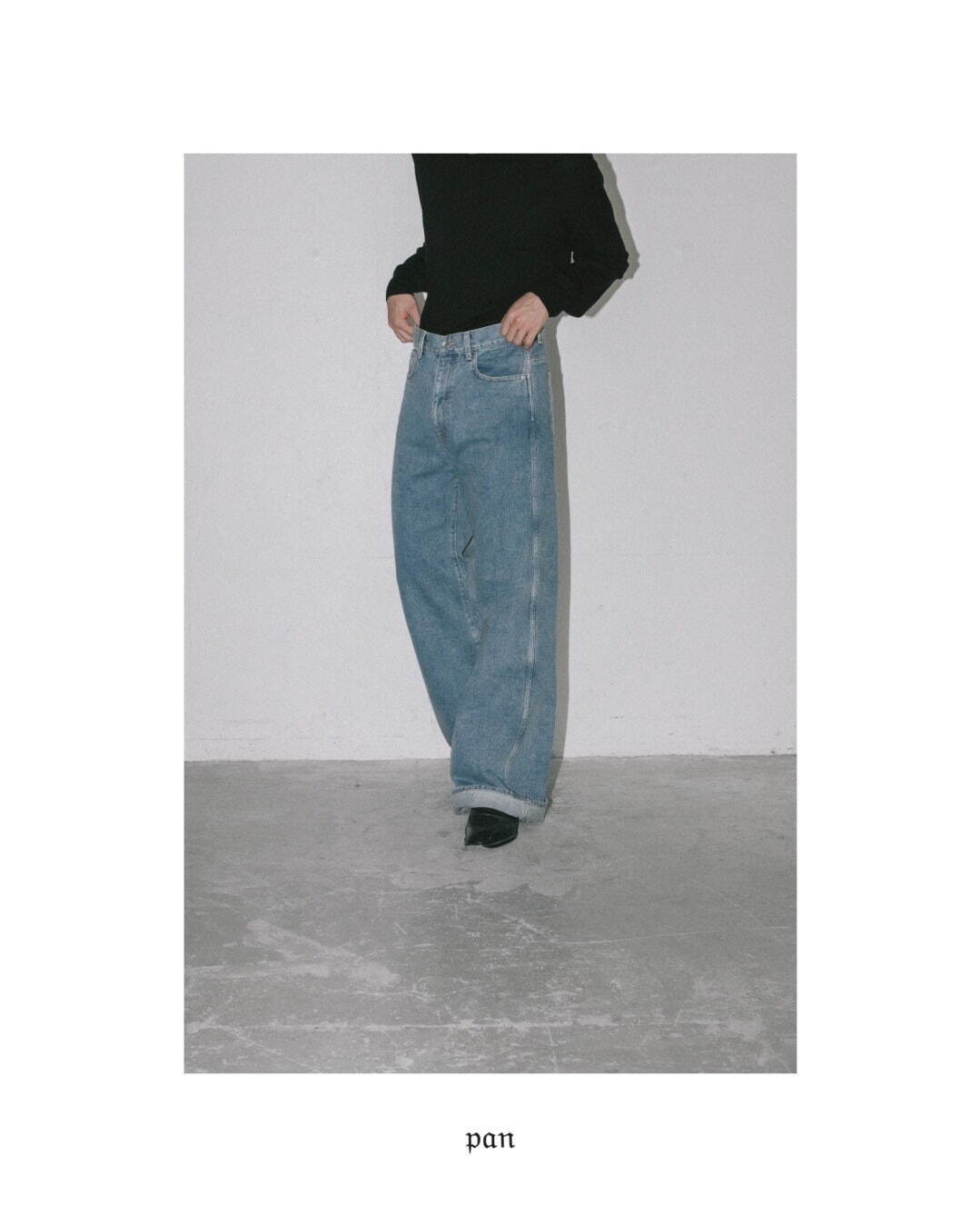 パンツ pan denim baggy roll pants edit for lulu パンツ pan denim