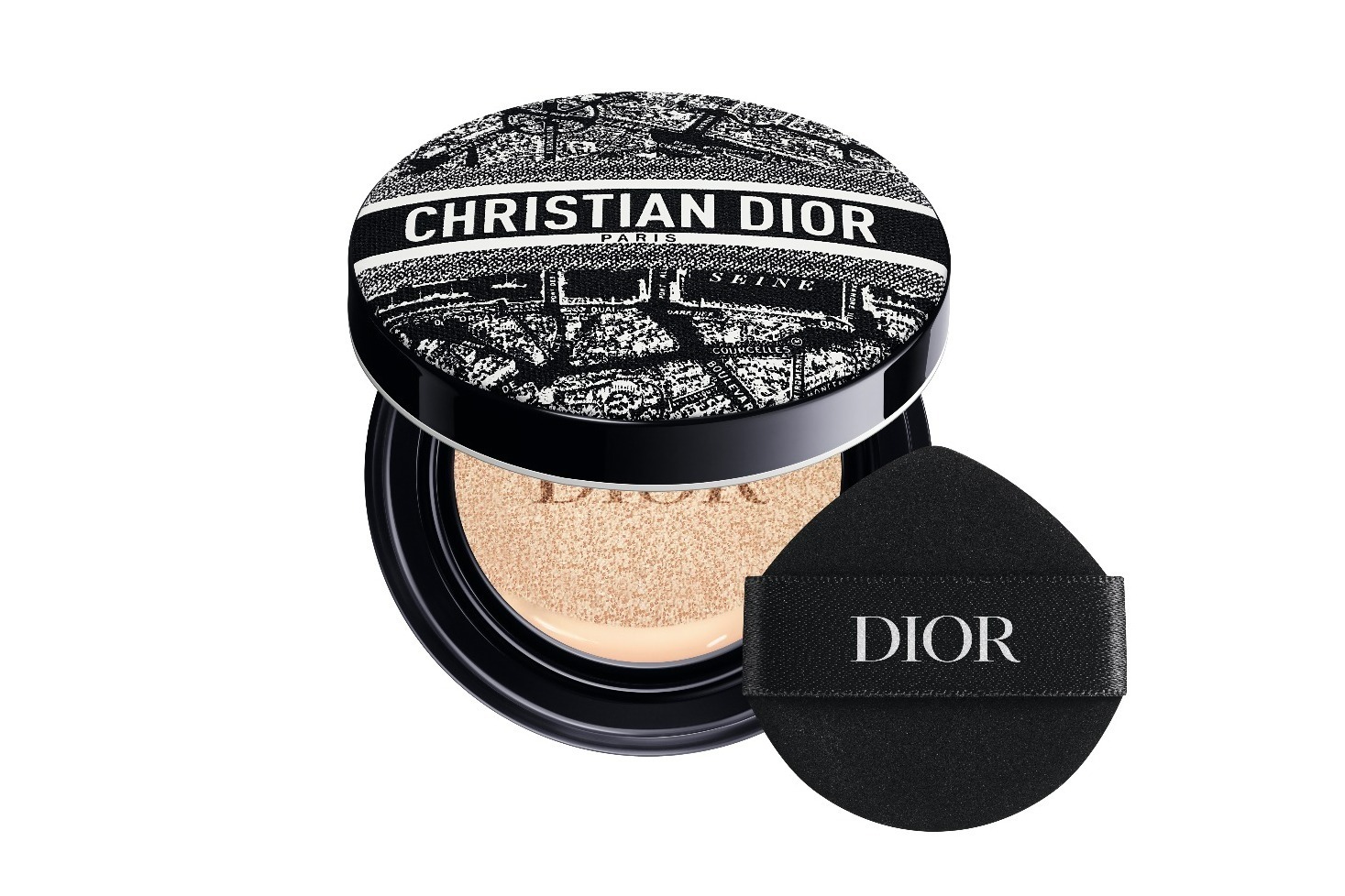 ディオールの人気クッションファンデ、「パリの街の地図」を描いた