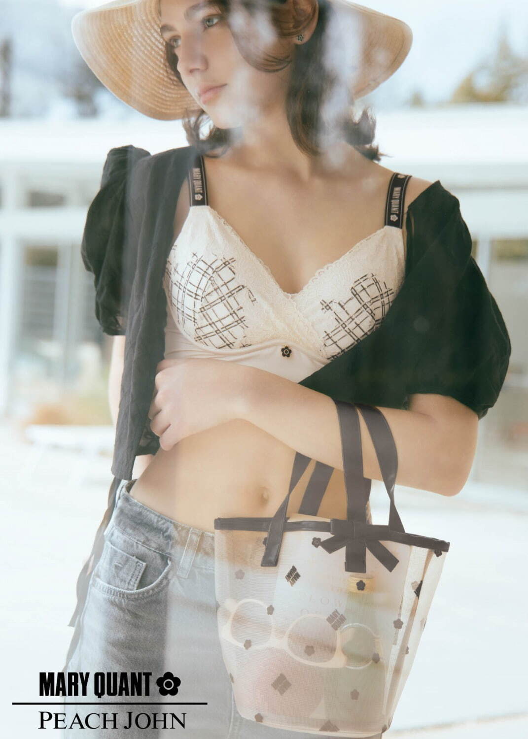 ピーチ・ジョン×マリークワント第2弾、デイジーモチーフ刺繍とドット柄