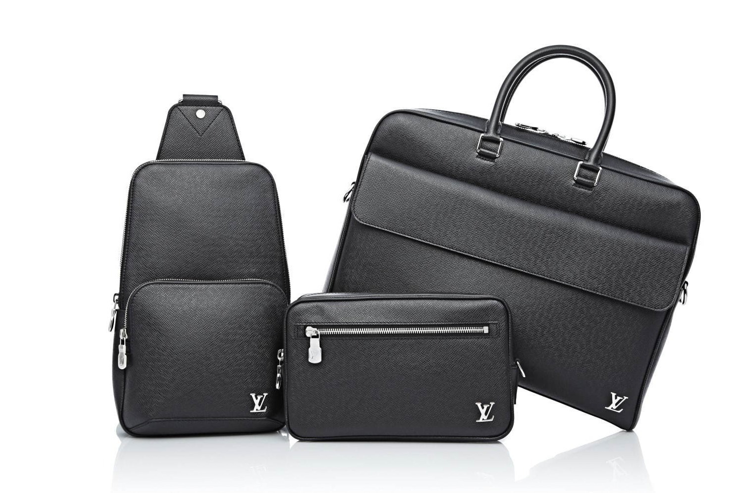 ルイ・ヴィトンの新作メンズバッグ4型、ブラックに染め上げたレザーに